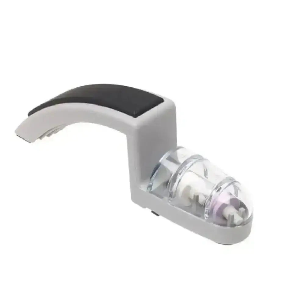 Global Minosharp 2 water sharpener in grey with dual ceramic wheels, Cookin Stores kitchenware