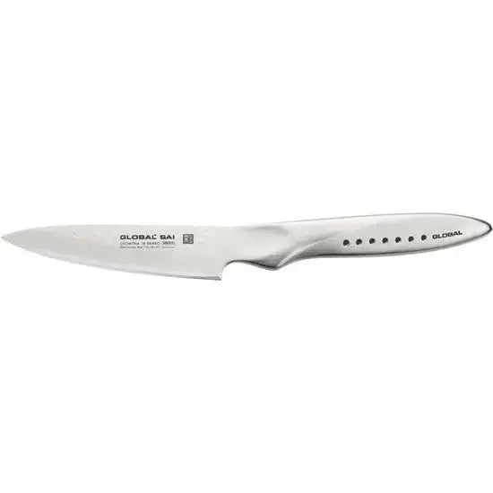 Global SAI paring knife 10cm stainless steel, premium kitchenware at Cookin Stores