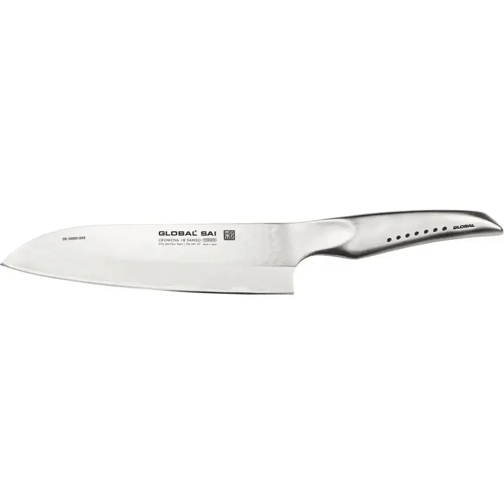 Knife with 'GLOBAL' branding on a white background