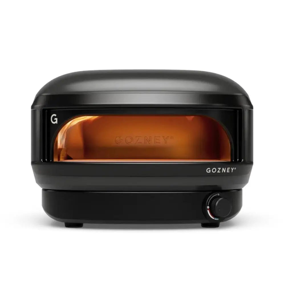 Black Gozney oven on a white background