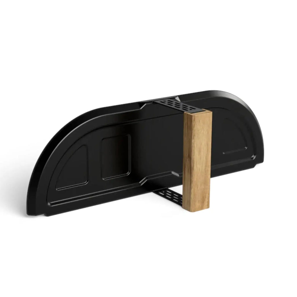 Oven Door with wooden handle on a white background