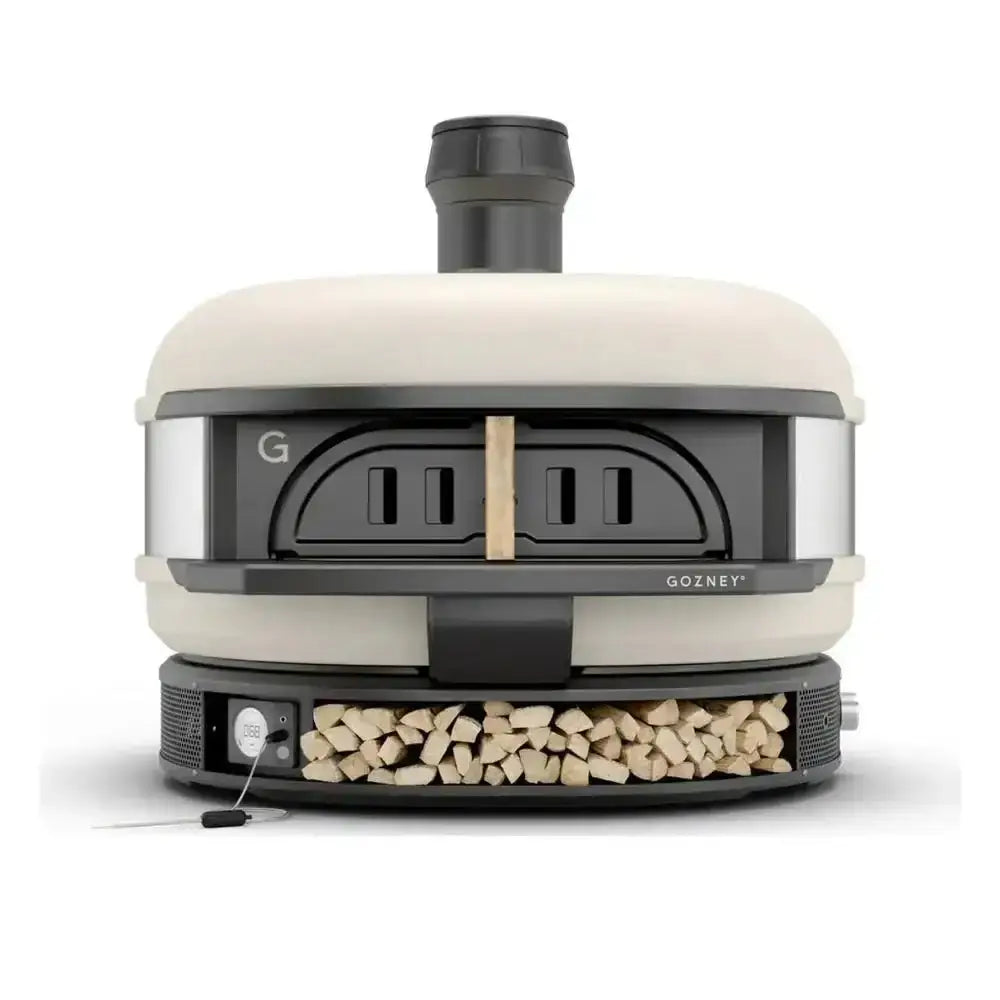 Gozney Dome rope sealed oven door with integrated wood storage, premium kitchenware at Cookin Stores