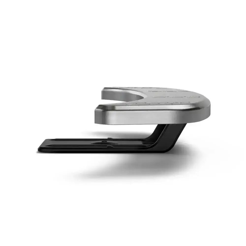 Gozney Tread Mantel oven accessory in silver and black, shown on white background at Cookin Stores