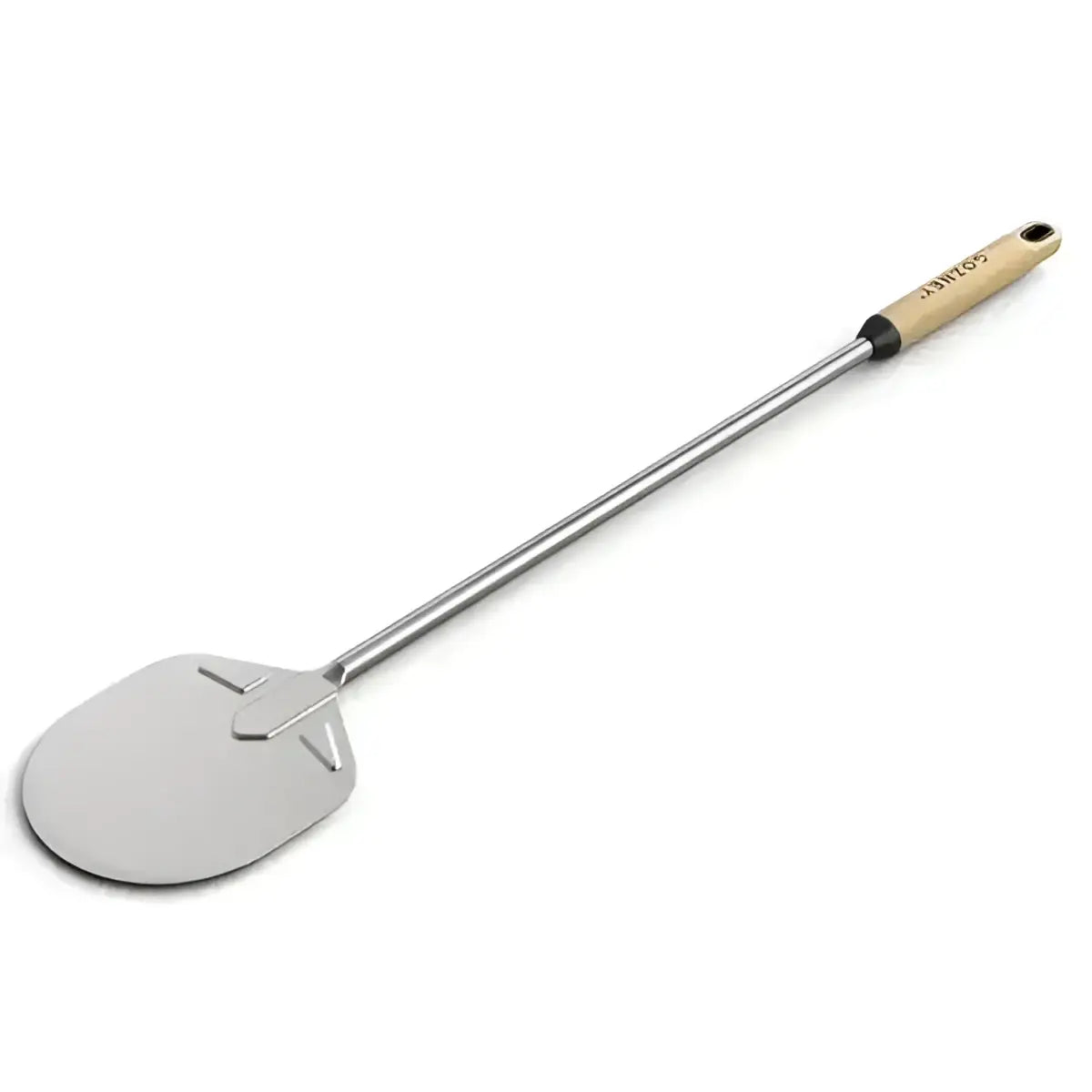 Gozney utility turning peel 80cm with stainless steel blade and wooden handle, Cookin Stores kitchenware