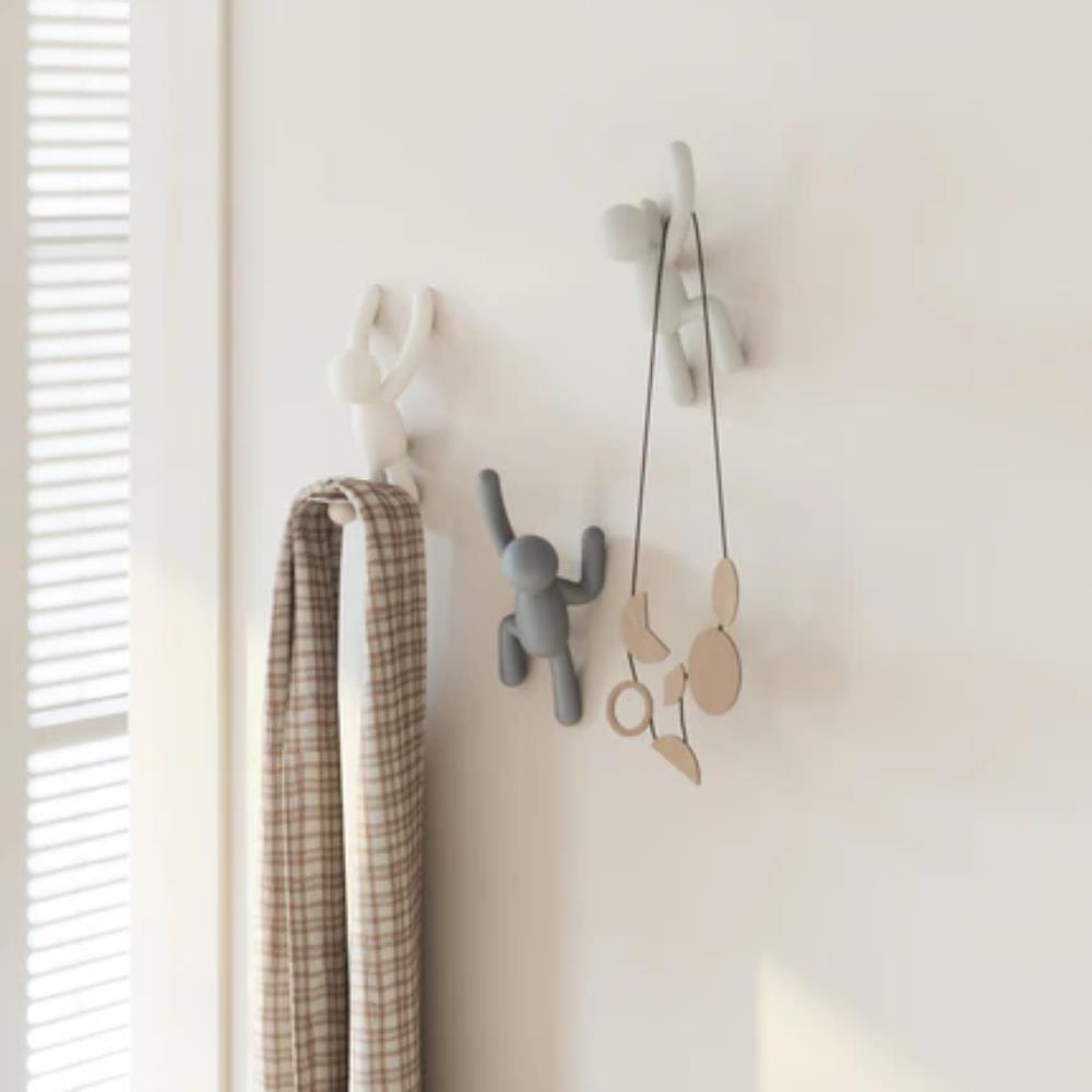 Umbra Buddy Wall Hooks Set of 3 Grey
