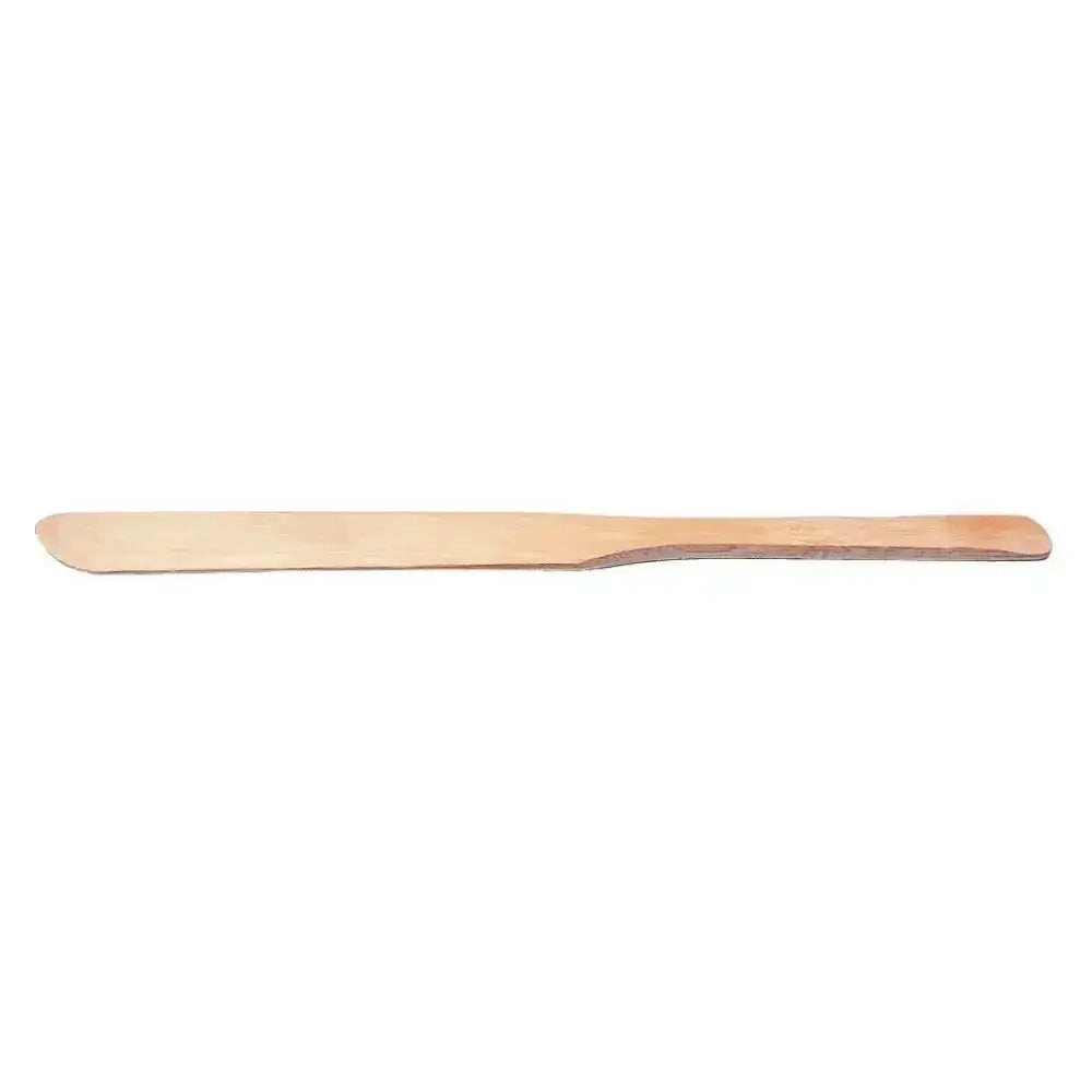 Wooden spatula on a white background