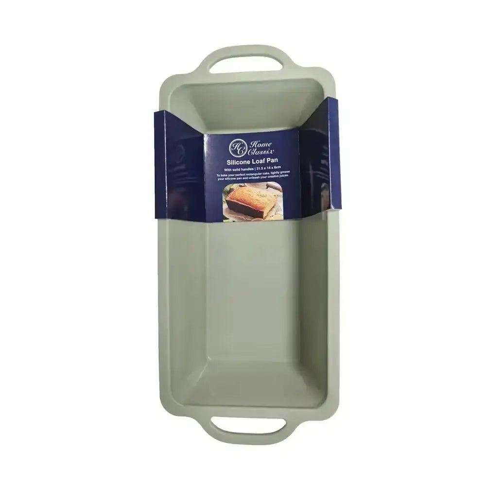 Rectangular baking pan with handles and a Home Bakers brand label on a white background