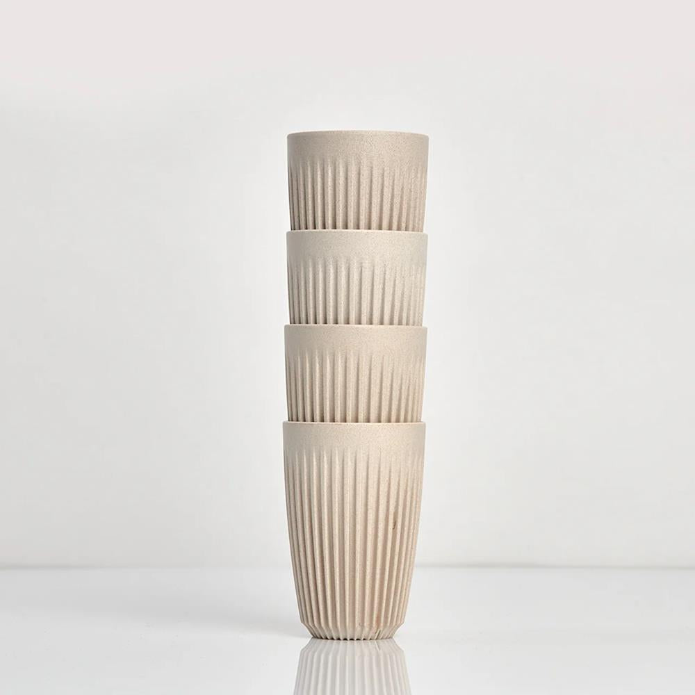 Huskee Natural Coffee Cup 350ml Set Of 4