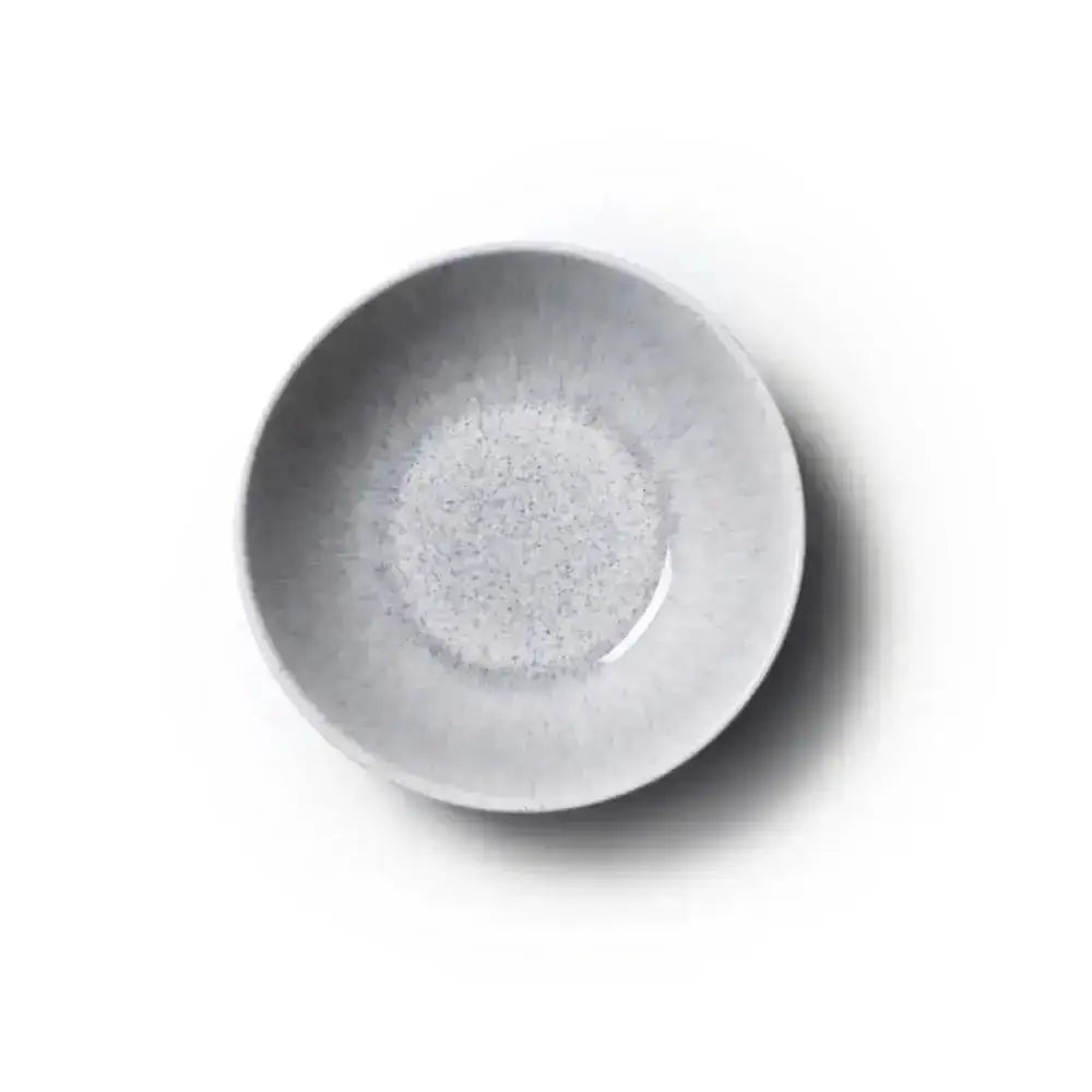 Silver bowl on a white background