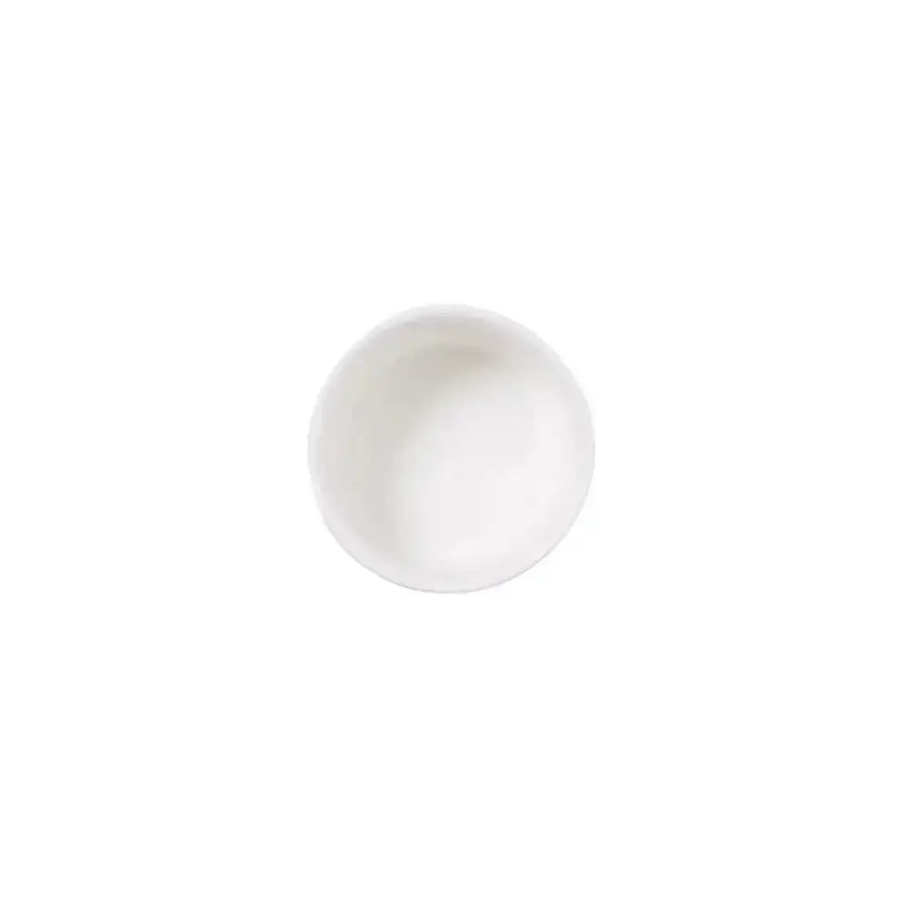 White ceramic bowl on a white background