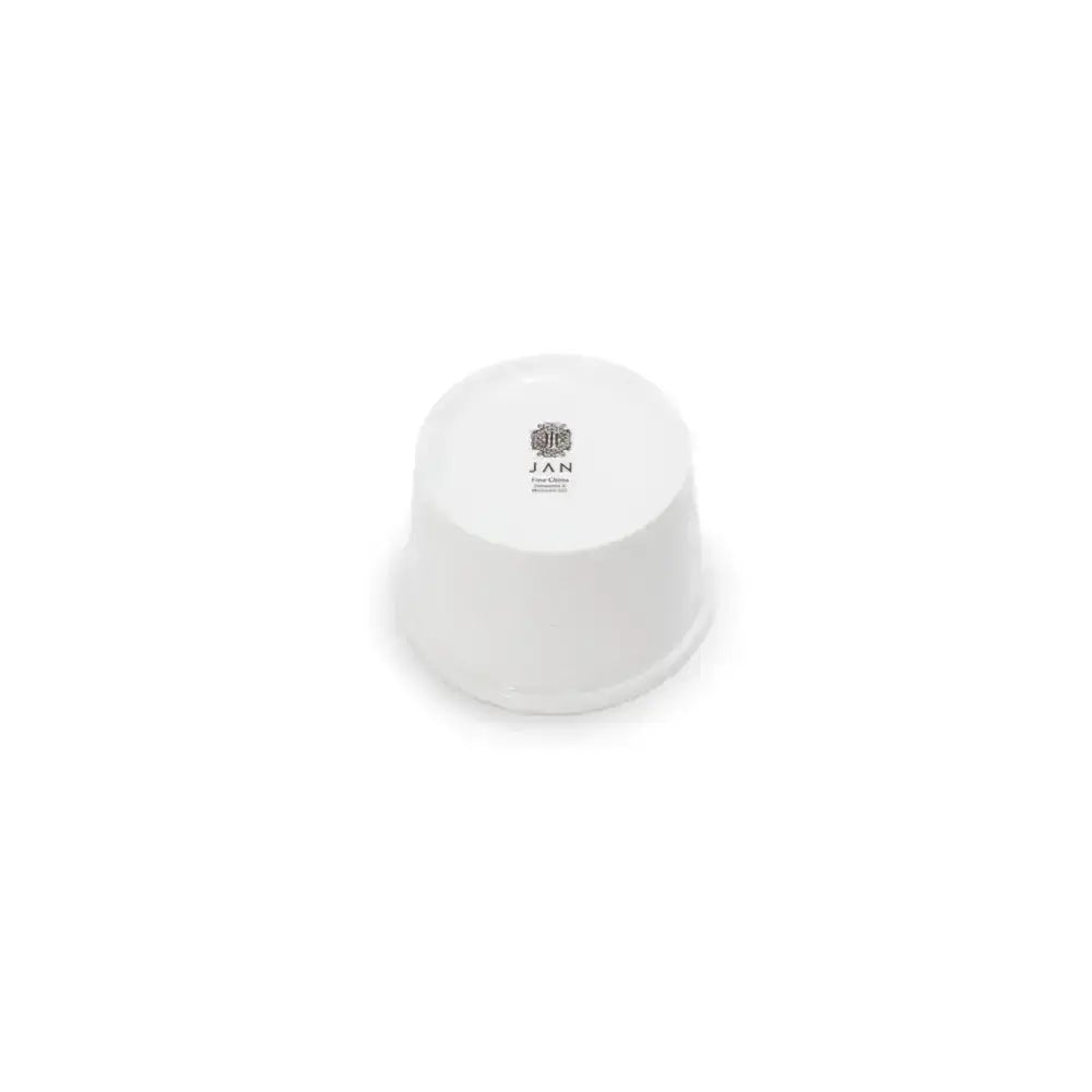 White paper cup with a logo on a white background