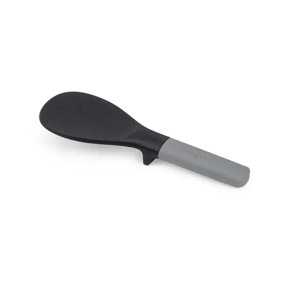 Black and gray kitchen tool on a white background