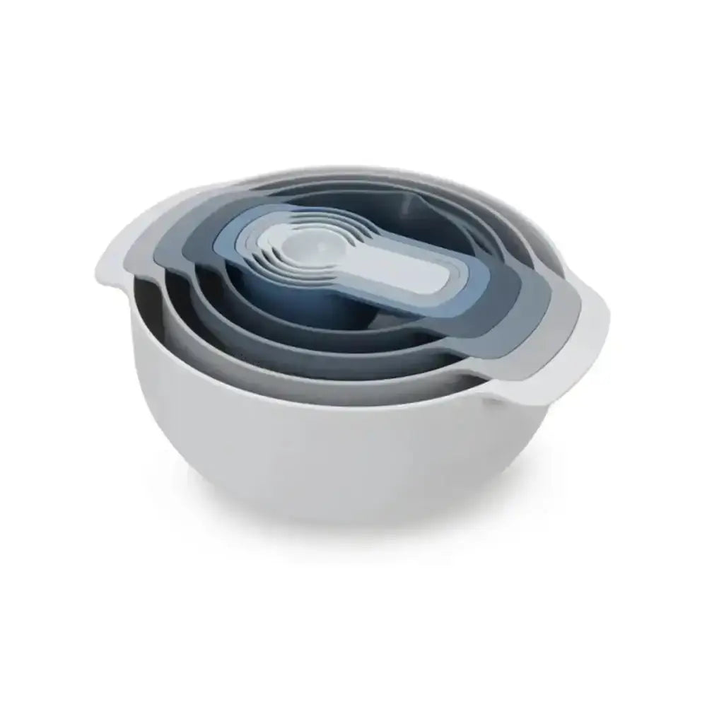 Set of nested bowls on a white background