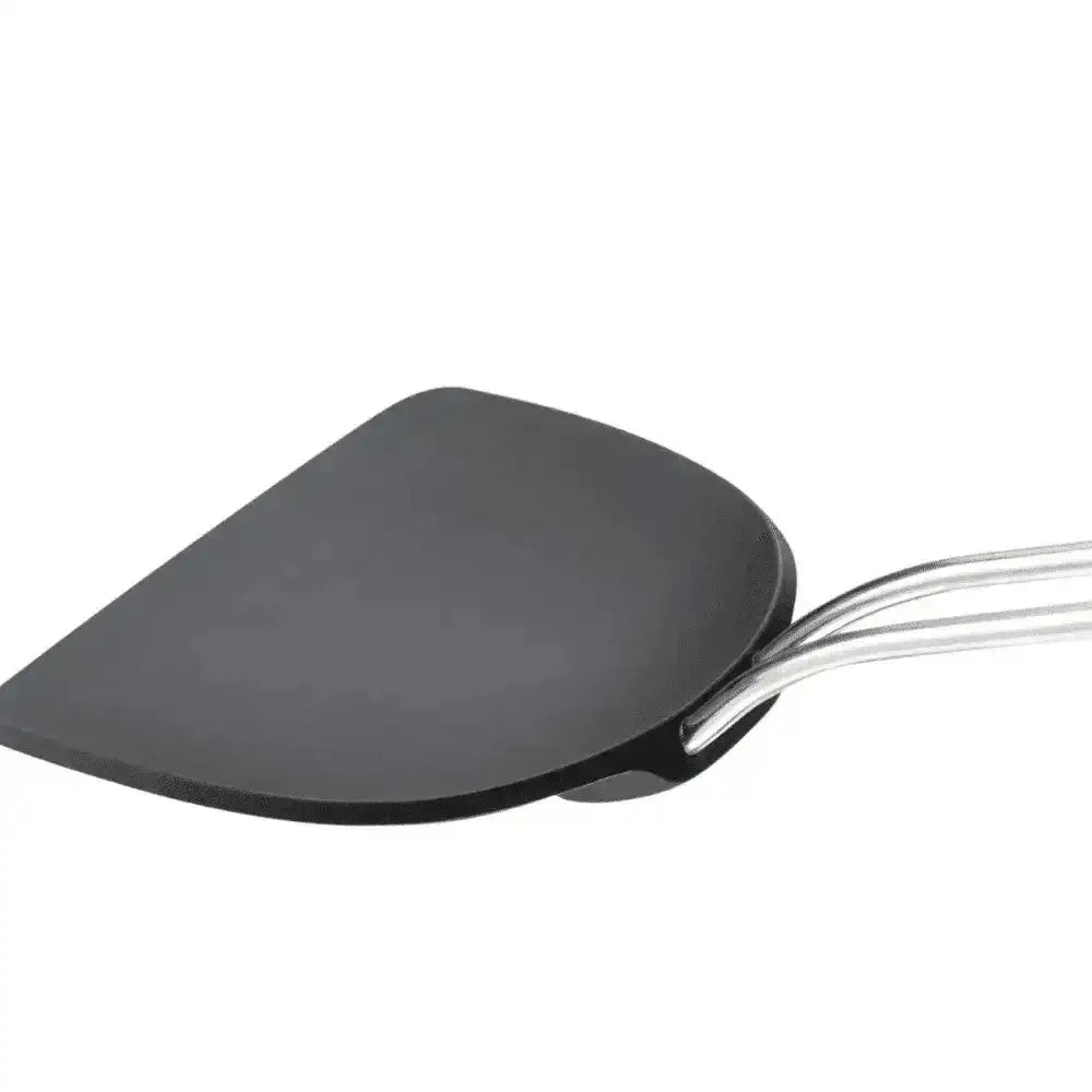 Black spatula on a white background