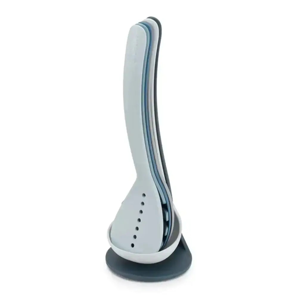 Kitchen tool with a long handle and base on a white background