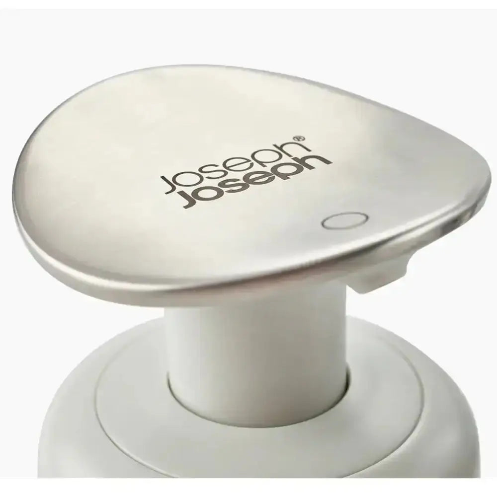 White soap dispenser with 'Joseph Joseph' branding on a white background