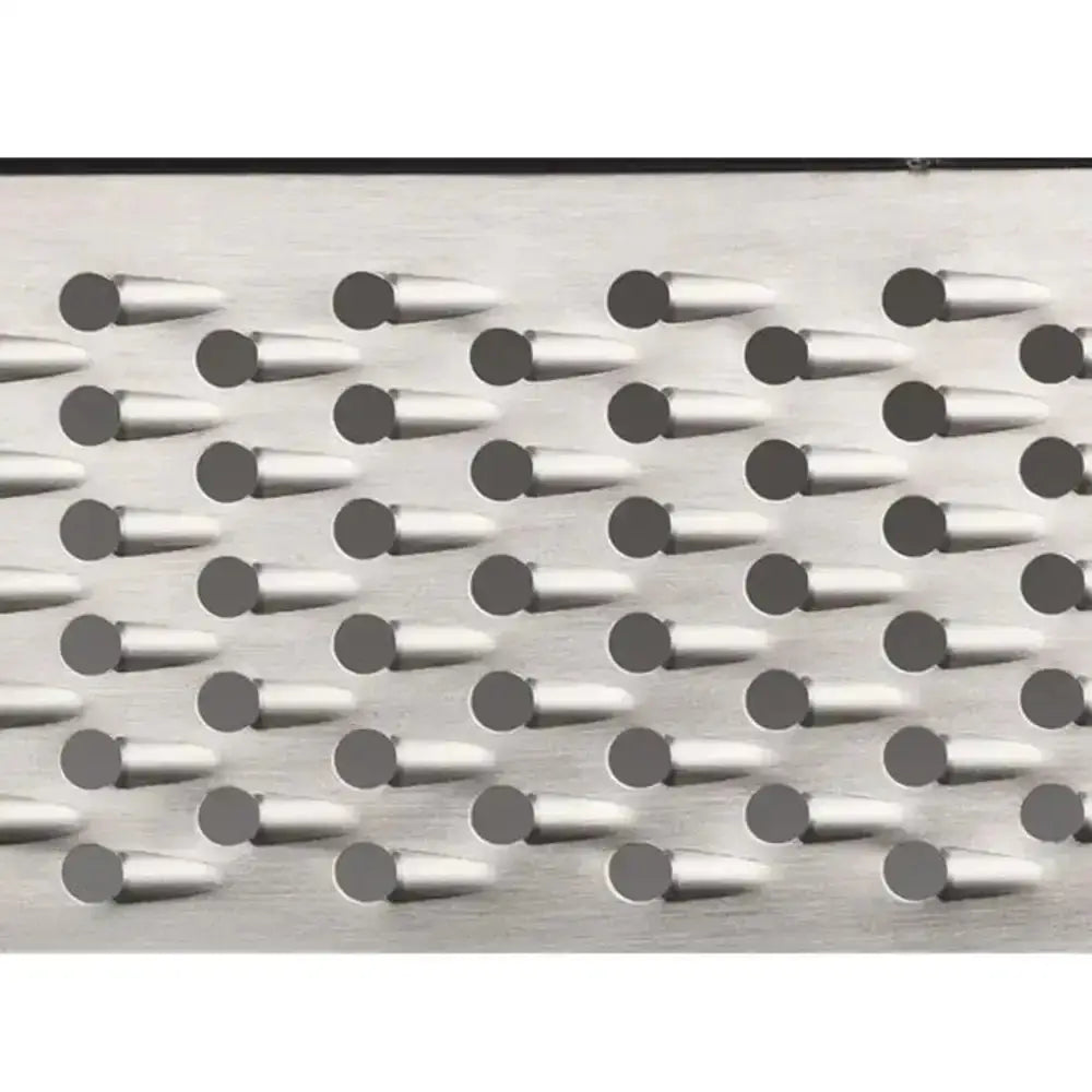 Metallic grater blades on a white background