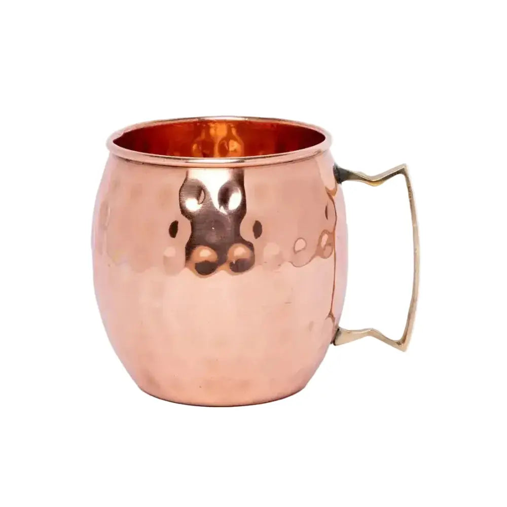Just copper dimple mule mug 500ml hammered copper with paw-print design and sturdy curved handle perfect for moscow mule