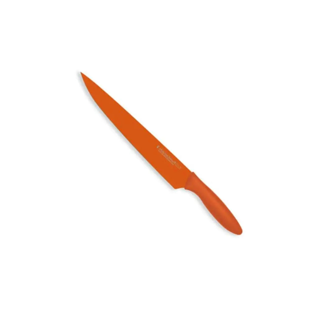 Orange knife on a white background