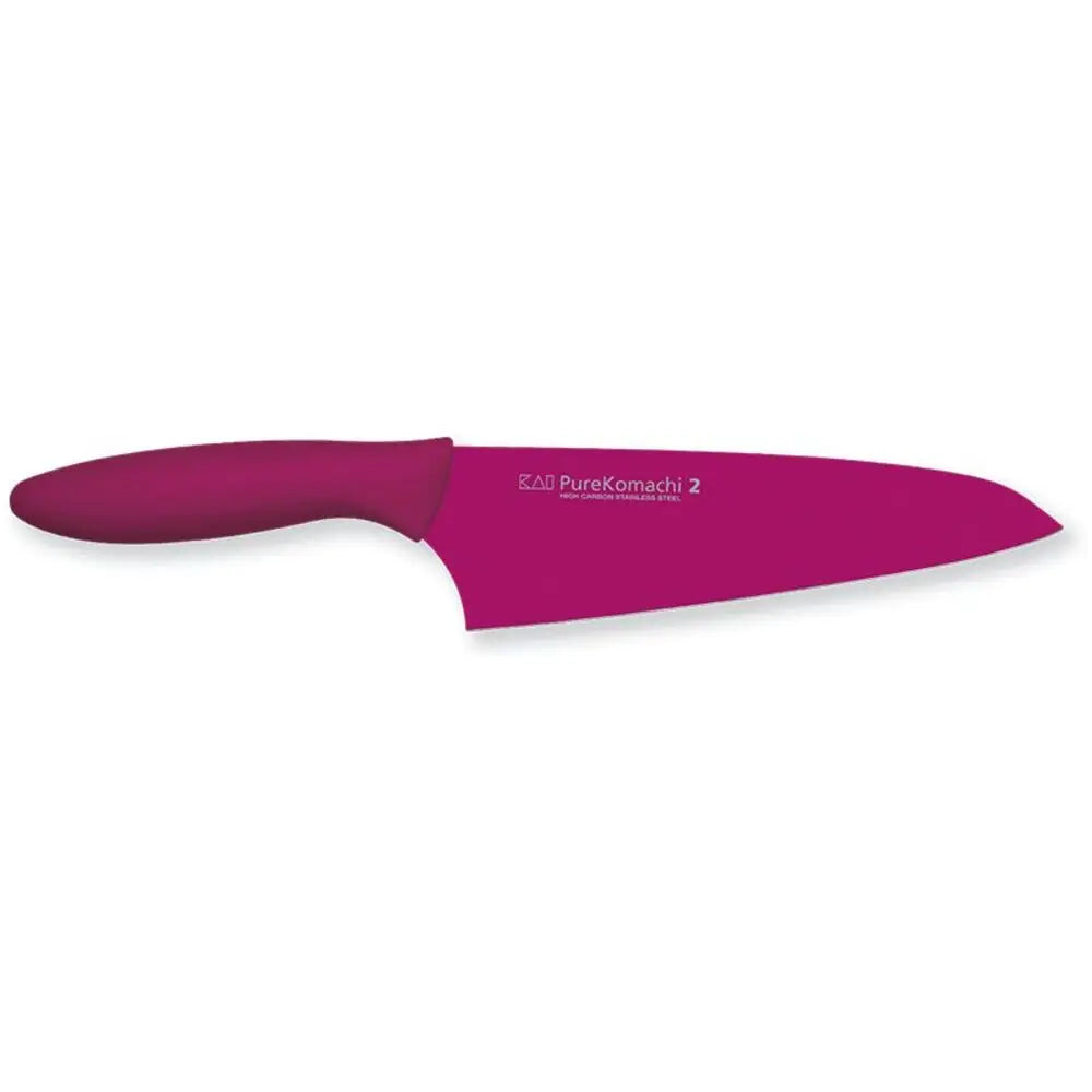 Red knife on a white background