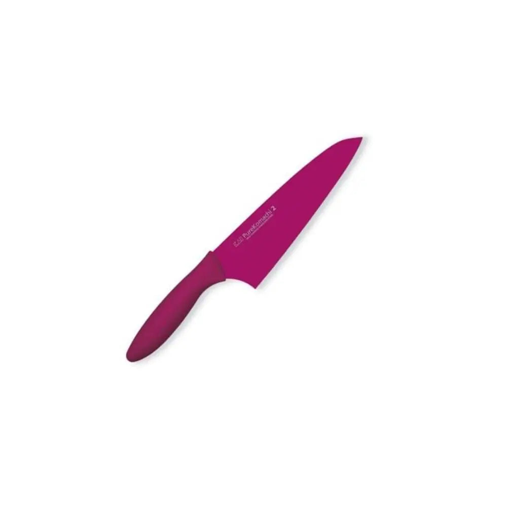 Red knife on a white background