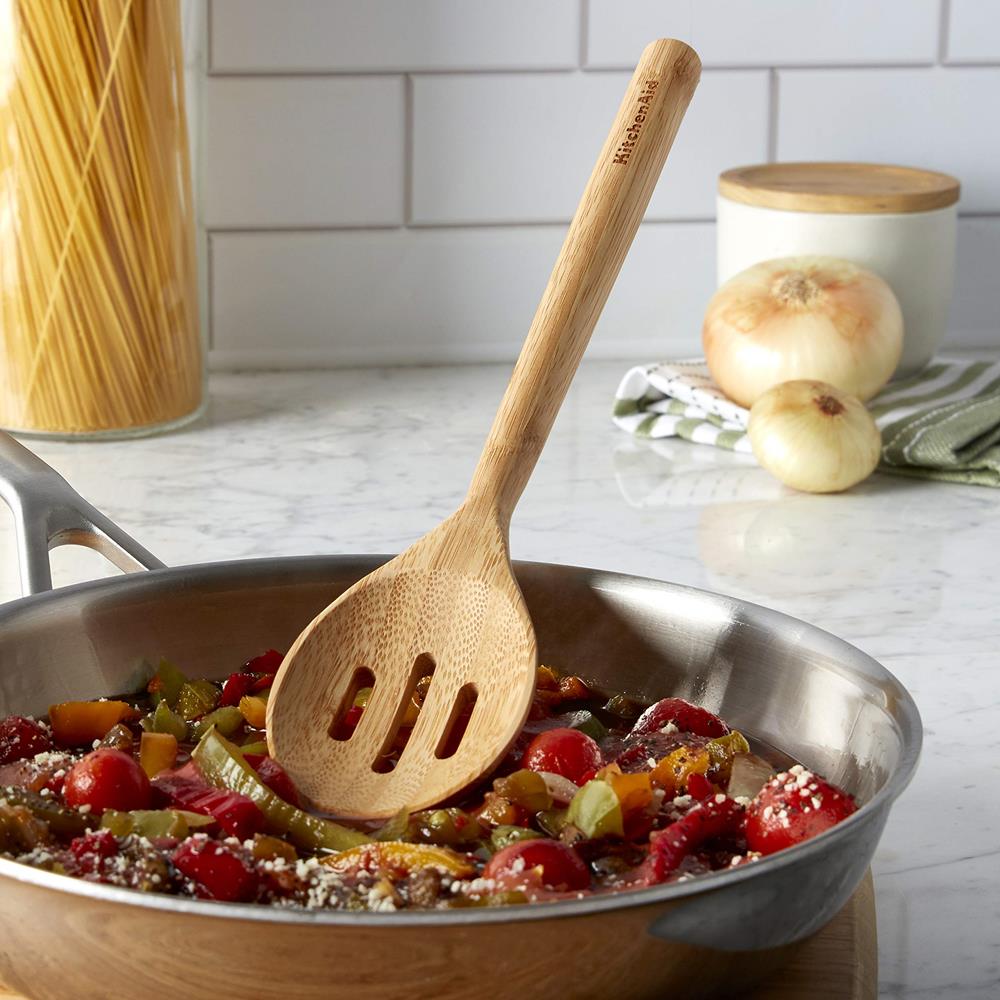 KitchenAid Birchwood Slotted Spoon