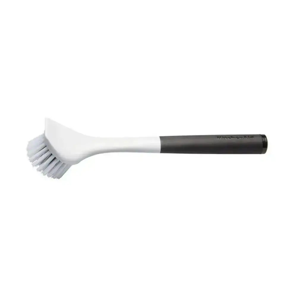 White and black brush on a white background