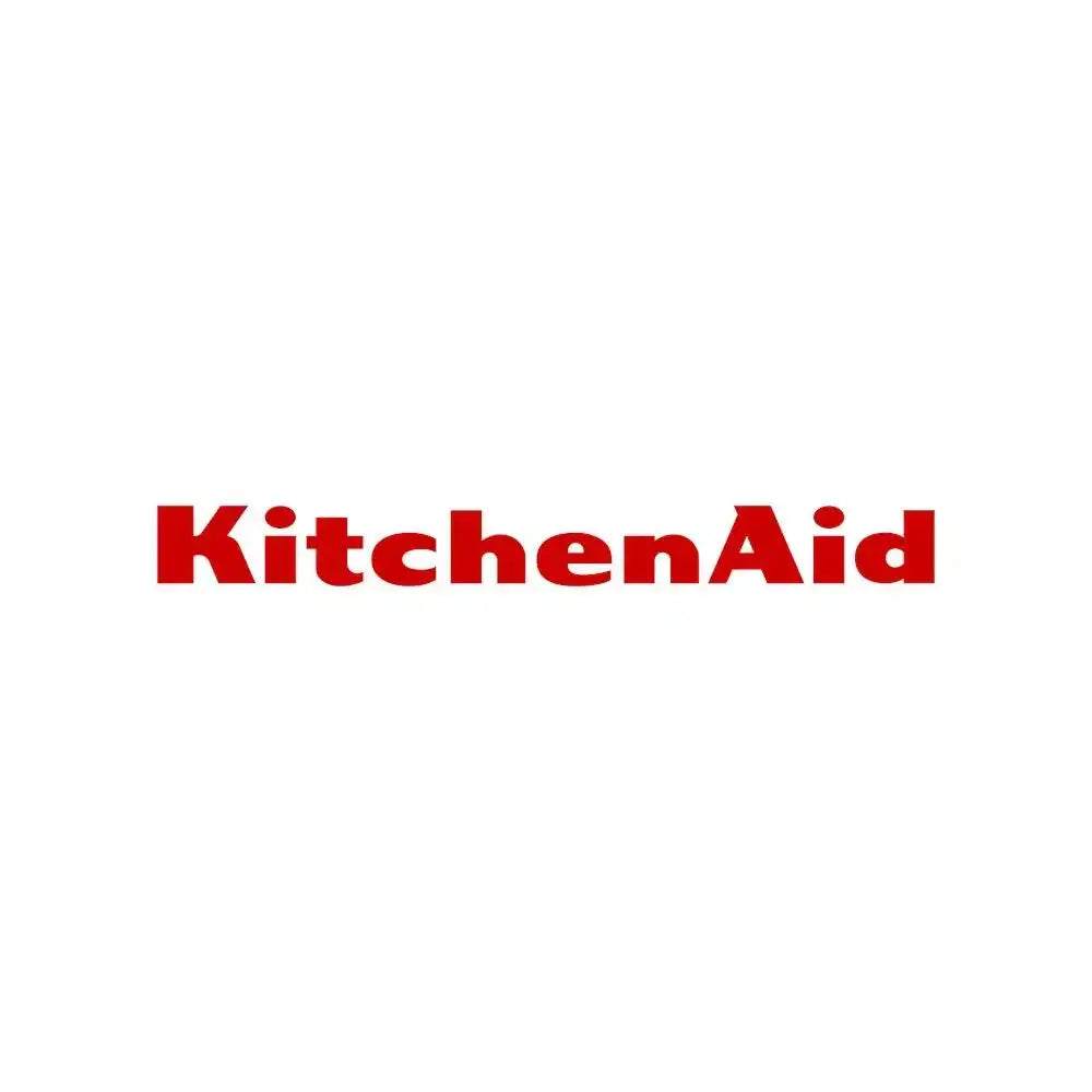 Red 'KitchenAid' logo on a white background
