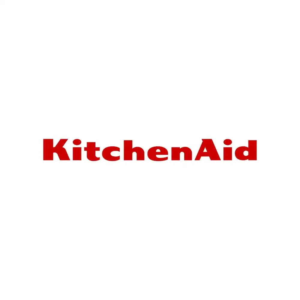 Red 'KitchenAid' logo on a white background