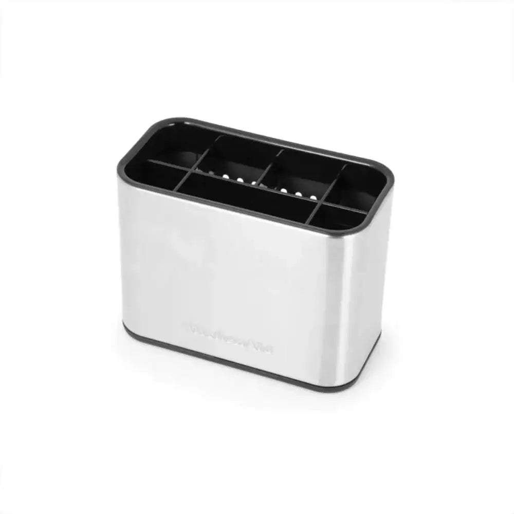 Silver and black electronic organizer on a white background