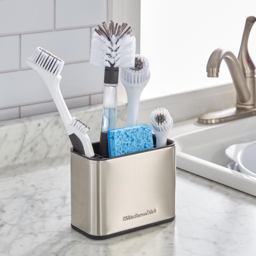 KitchenAid Stainless Steel Sink Brush Caddy