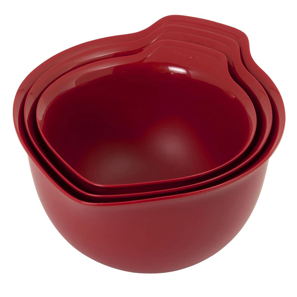 KitchenAid Universal Mixing Bowls Set of 3 Red