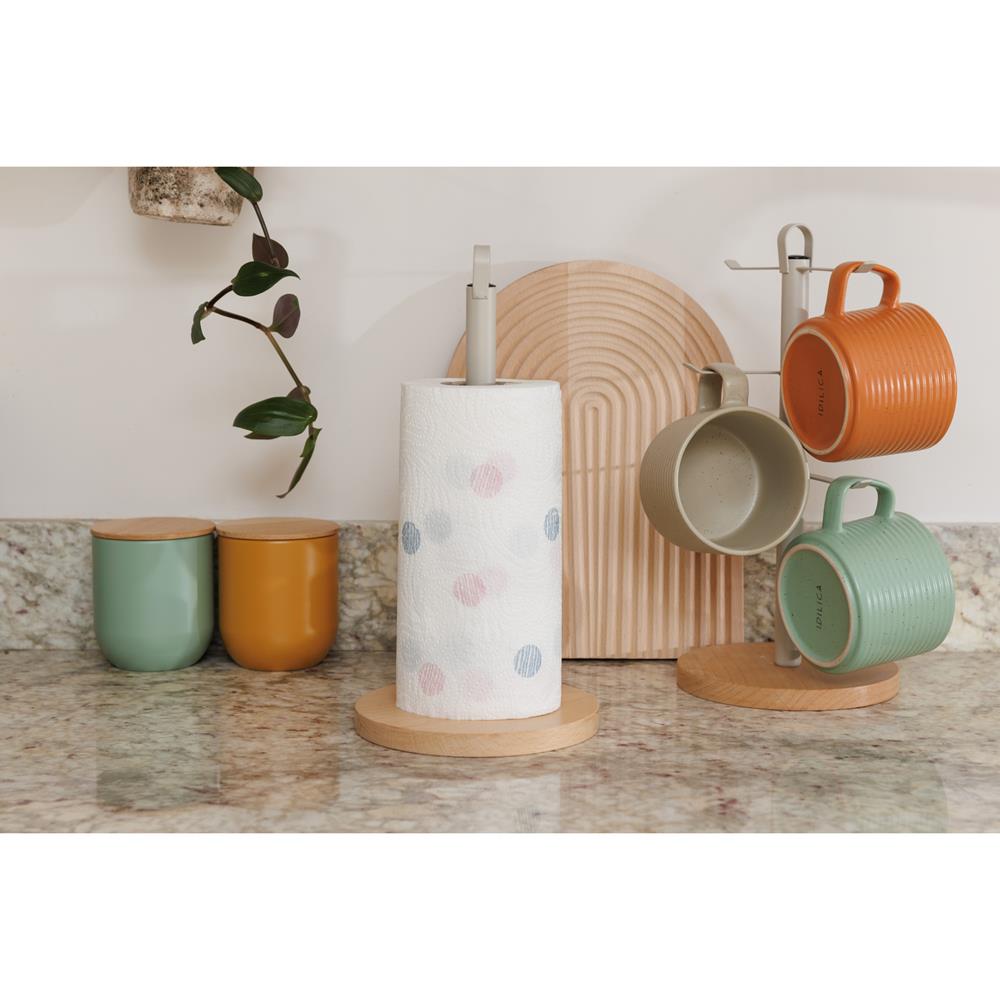 KitchenCraft Idilica Paper Towel Holder Bamboo