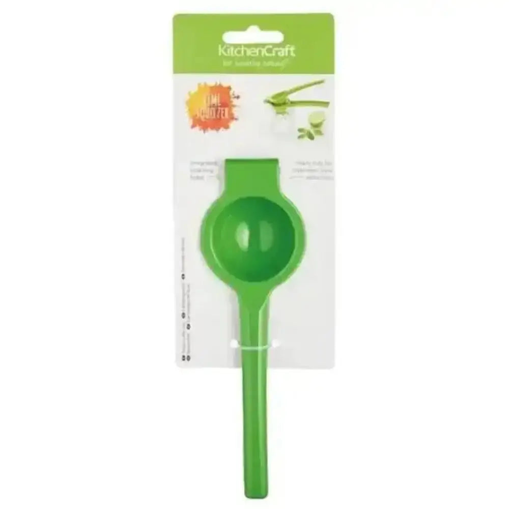 Green kitchen tool with packaging on a white background