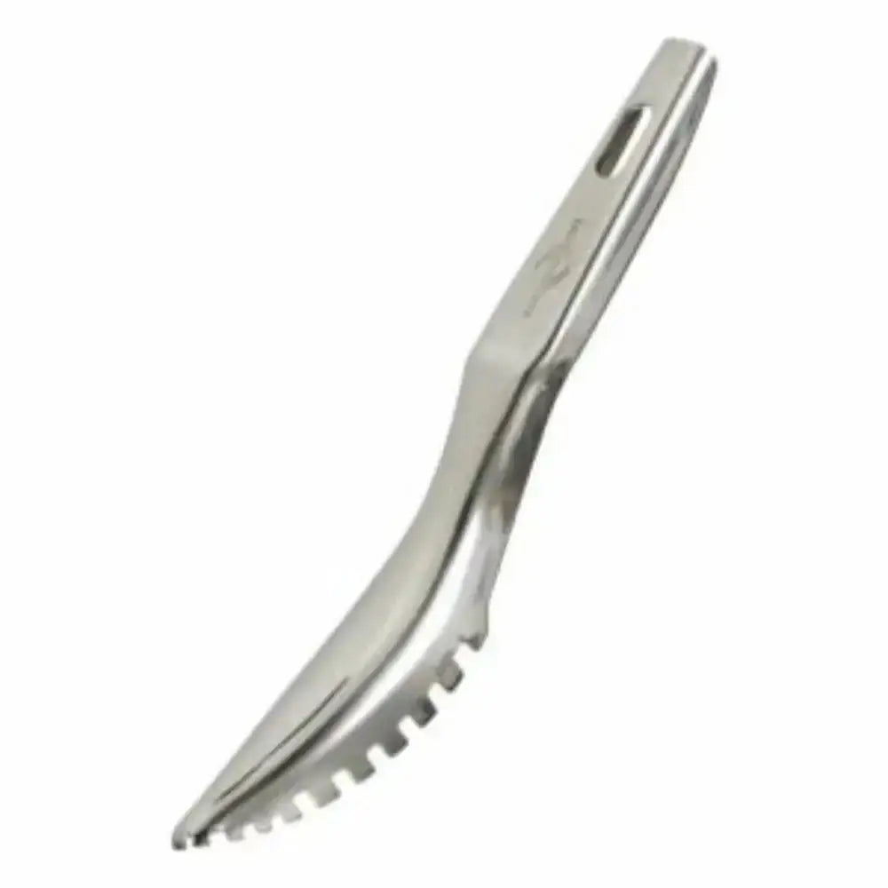 Metallic kitchen tool on a white background