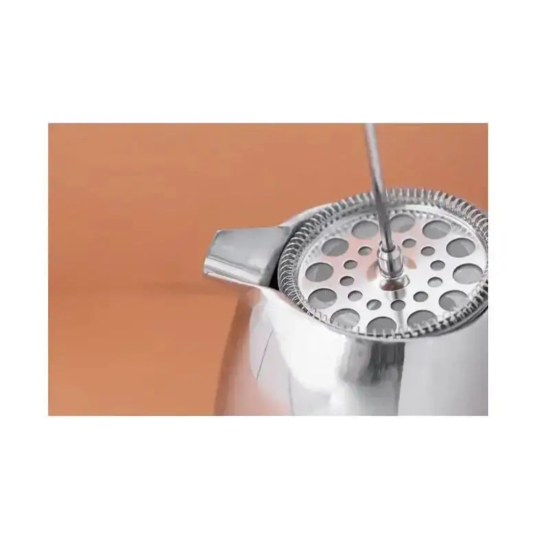 La Cafetière stainless steel double wall 3 cup french press with shiny perforated lid and handle