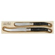 Laguiole by Andre Verdier Cheese and Butter Knife Set Black
