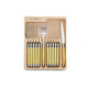 Laguiole by Andre Verdier Horn Steak Knife & Fork Set 12pc