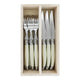 Laguiole by Andre Verdier Ivory Steak Knife & Fork Set 12pc