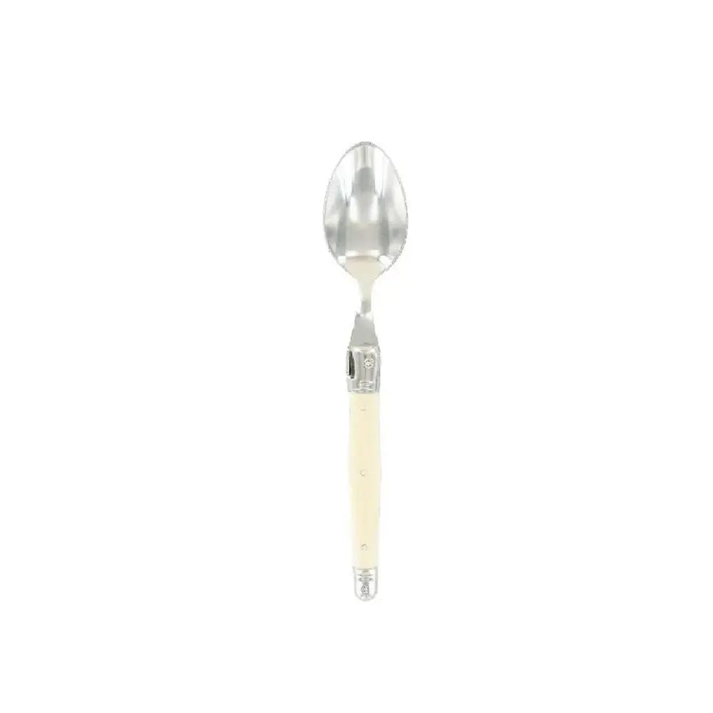 Spoon with a decorative handle on a white background