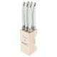 Laguiole by Andre Verdier Steak Knife Set of 6 Chalk White
