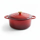 Le Morgan Cast Iron Casserole Pot 24cm Ombre Red