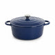 Le Morgan Cast Iron Casserole Pot 30cm Limoges Blue