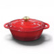 Le Morgan Cast Iron Oval Casserole Pot 29cm Ombre Red