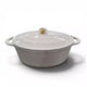 Le Morgan Cast Iron Oval Casserole Pot 40cm Cashmere