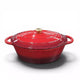 Le Morgan Cast Iron Oval Casserole Pot 40cm Ombre Red
