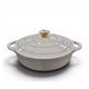 Le Morgan Cast Iron Shallow Casserole Pot 28cm Cashmere