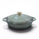 Le Morgan Cast Iron Shallow Casserole Pot 28cm Ombre Thyme