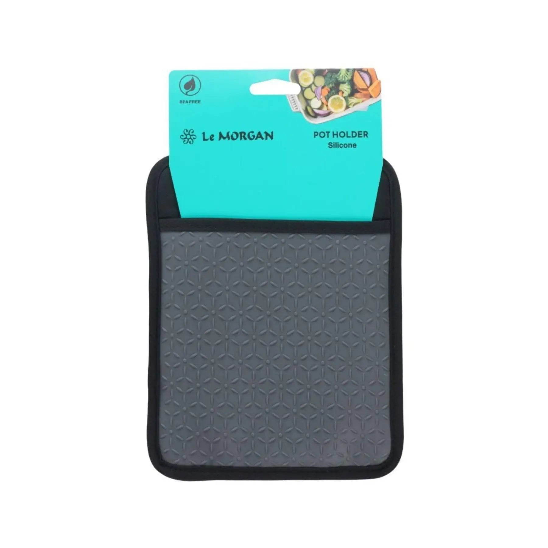 Pot holder with it's packaging on a white background