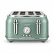 Le Morgan Renaissance Stainless Steel 4-Slice Toaster Green